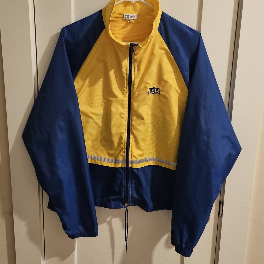 Vintage 80s Bill Rodgers Boston Marathon Reflective Running Jacket - Size XL